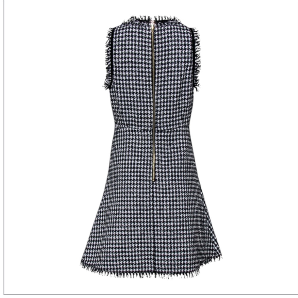 NWT ♠️ Kate Spade New York Tweed Houndstooth Dress size 10 - Picture 9 of 11